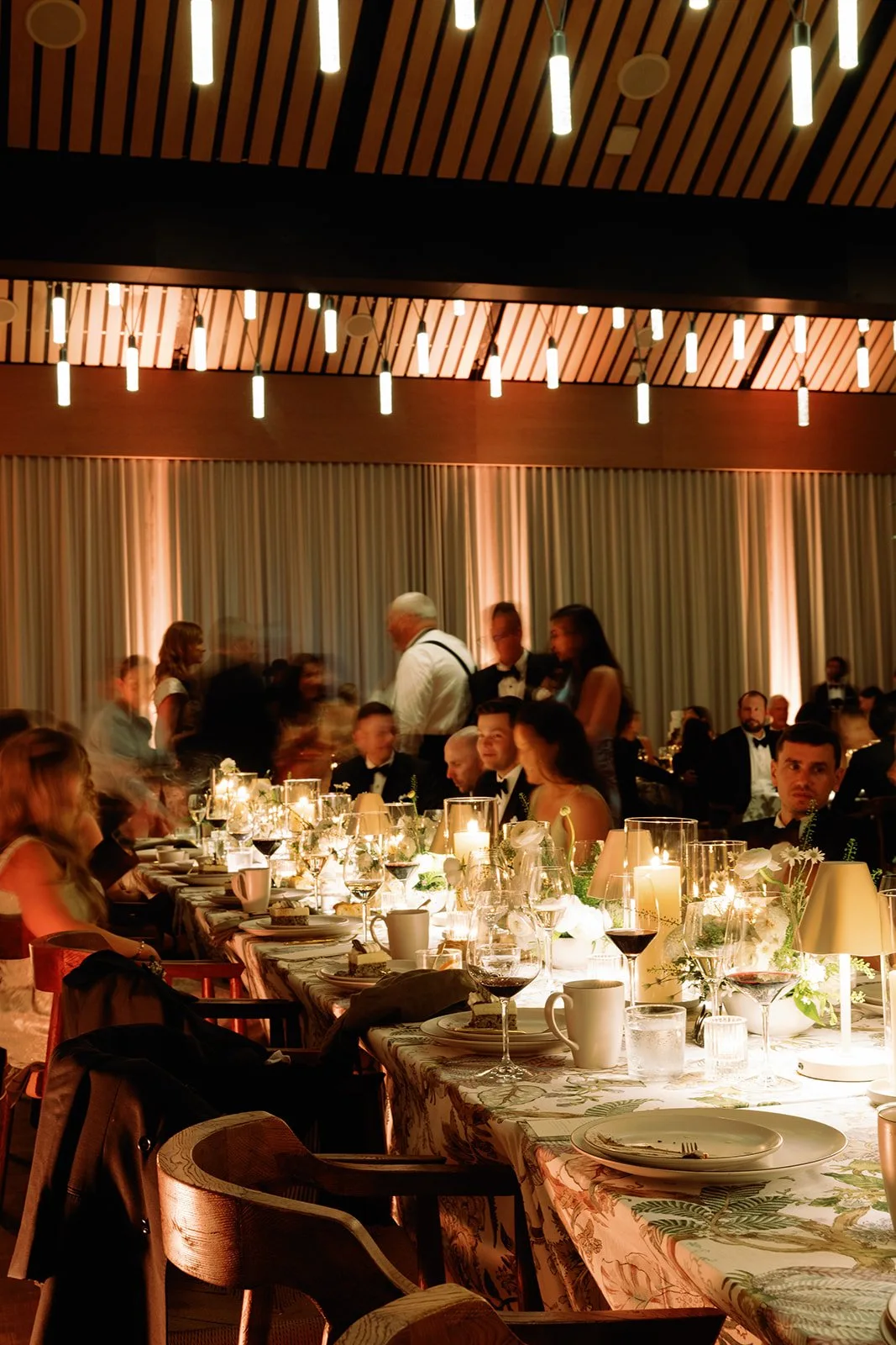 Candlelit wedding reception at Stanly Ranch