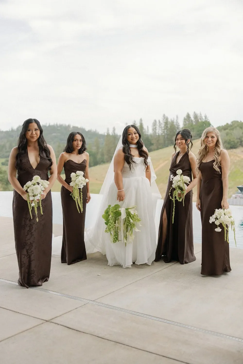 Mjay with her bridesmaids
